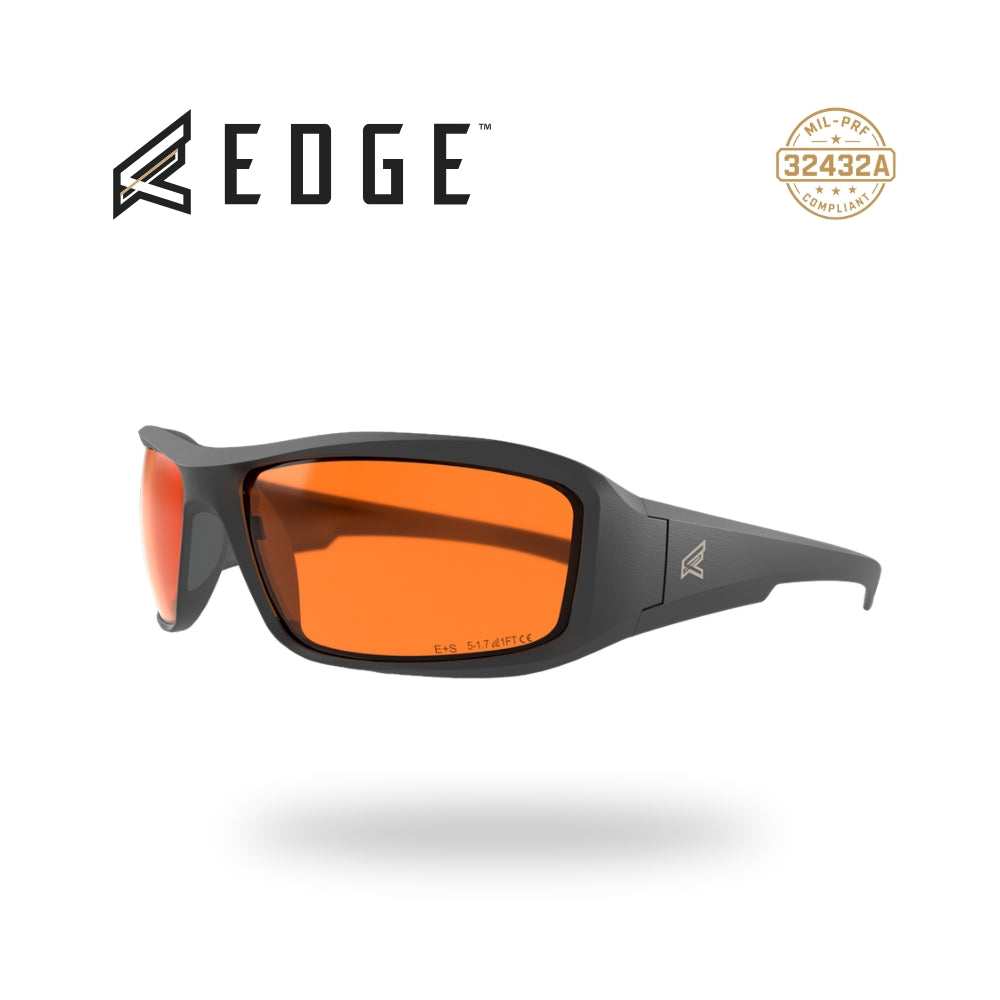 משקפי מגן טקטיים Edge Hamel | עדשת Tiger's Eye כתומה בעל תקן צבאי בליסטי MIL-PRF 32432A