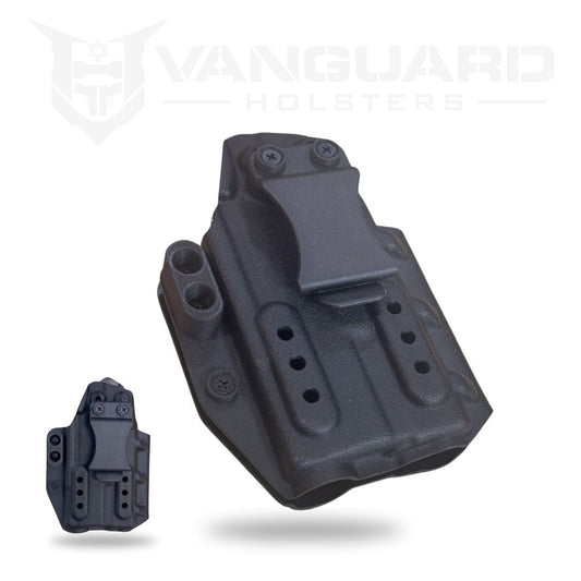 נרתיק אמצעים פנימי בהתאמה אישית לאקדחי גלוק 19 ורמון עם פנס Baldr Mini/S -  VANGUARD -  נרתיק אמצעים פנימי בהתאמה אישית לאקדחי גלוק 19 ורמון עם פנס Baldr Mini/S -  Time to EDC.com -  