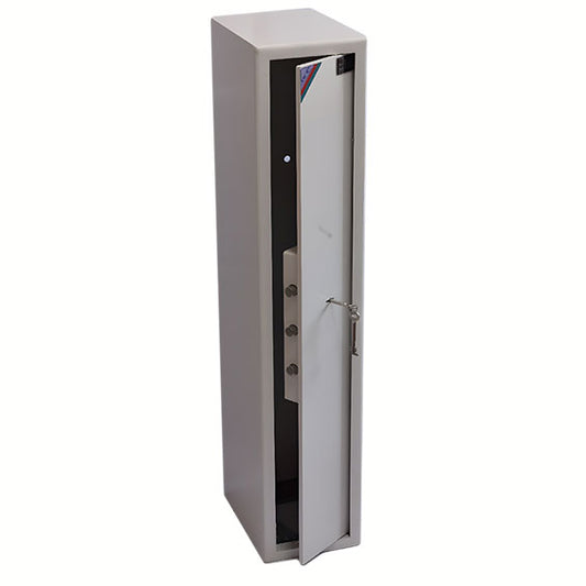 ארון נשק פלדה כבד של JSH לאחסון תקני | timetoedc.com, כספת עם מנעול מפתח כפול ו-5 בריחים להגנה