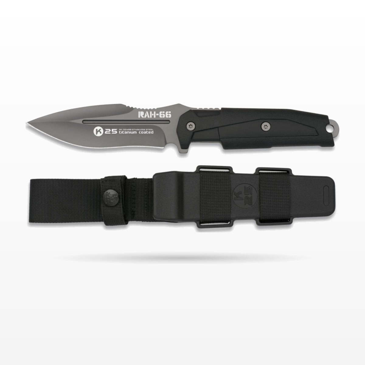 סכין טקטית K25 RAH-66 והנרתיק שלה