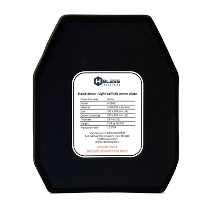 זוג פלטות קרמיות H.EDGE מקצה לקצה – רמה NIJ L4 – בשתי מידות לבחירה -  H-BLESS -  זוג פלטות קרמיות H.EDGE מקצה לקצה – רמה NIJ L4 – בשתי מידות לבחירה -  Time to EDC - Store -  