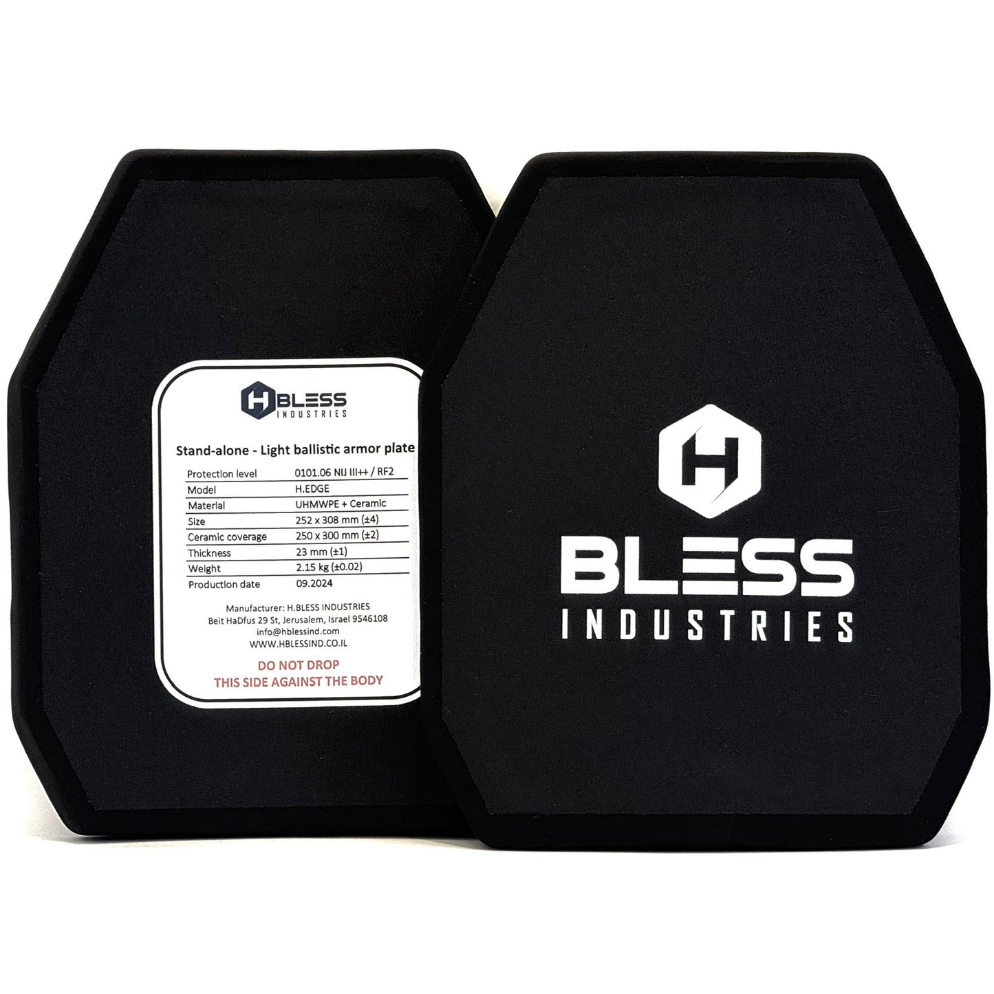לוחות קרמיים | Level III++ | H.BLESS | פלטות מיגון | פלטה קרמית -  H-BLESS -  לוחות קרמיים | Level III++ | H.BLESS | פלטות מיגון | פלטה קרמית -  Time to EDC - Store -  