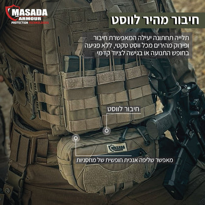 פאוץ קדמי תלוי לאפוד DROP DOWN UTILITY Masada Armour | Ranger Green