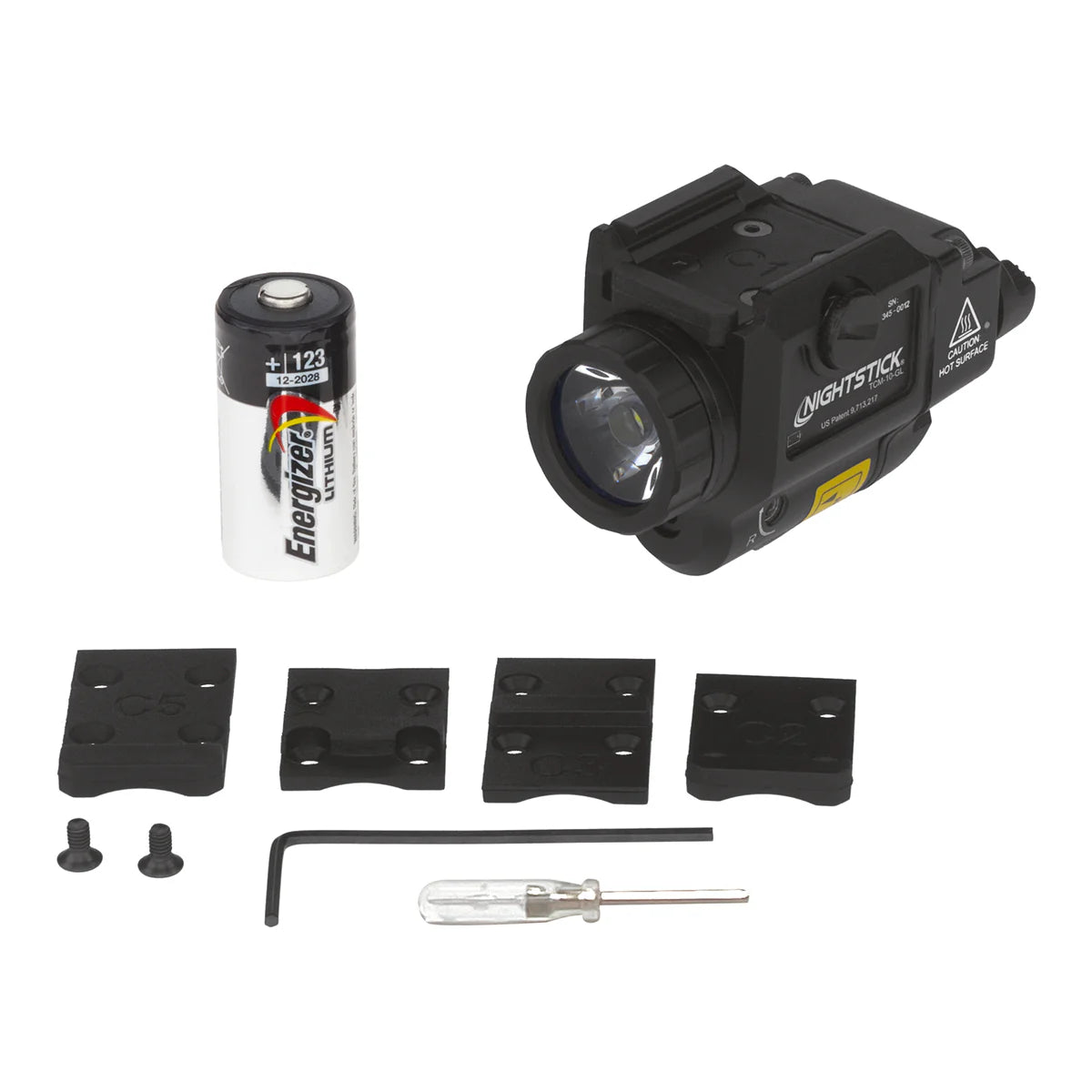 פנס נשק וציין לייזר ירוק לאקדחים קומפקטיים – NIGHTSTICK TCM-10-GL – 650 Lumens -  NIGHTSTICK -  פנס נשק וציין לייזר ירוק לאקדחים קומפקטיים – NIGHTSTICK TCM-10-GL – 650 Lumens -  Time to EDC - Store -  