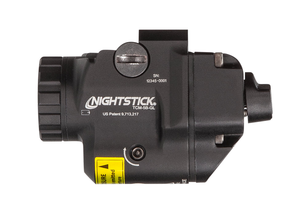 פנס לאקדח גלוק 43X עם ציין לייזר ירוק | Nightstick TCM-5B-GL 