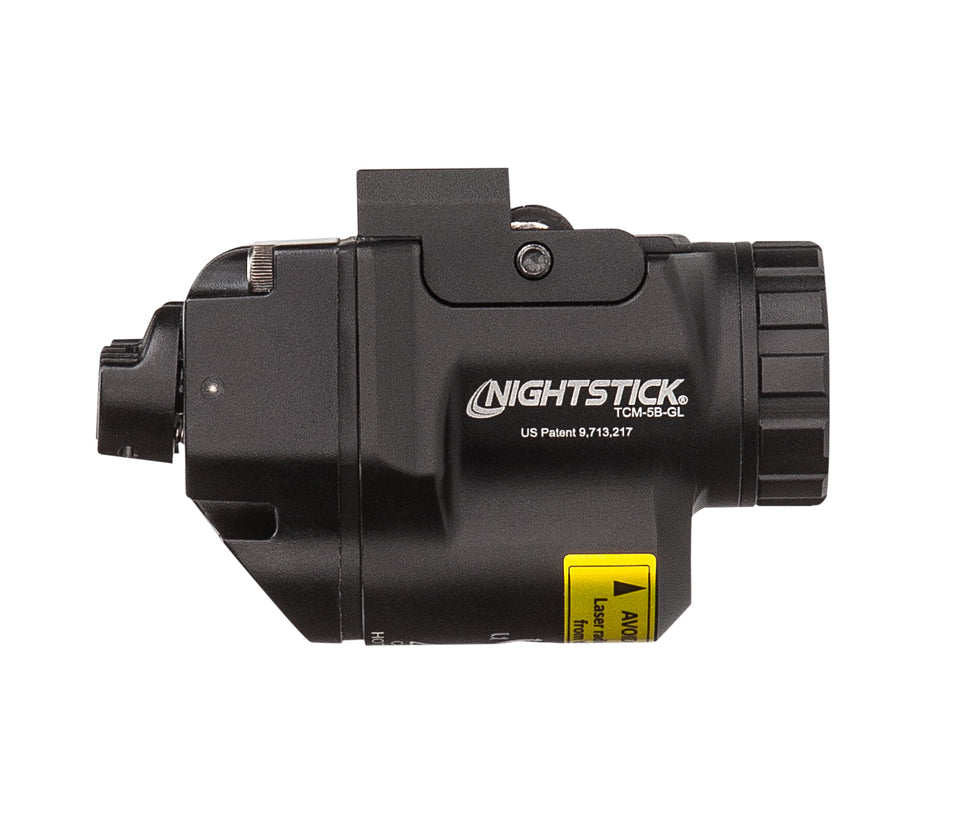 פנס לאקדח גלוק 43X עם ציין לייזר ירוק | Nightstick TCM-5B-GL 