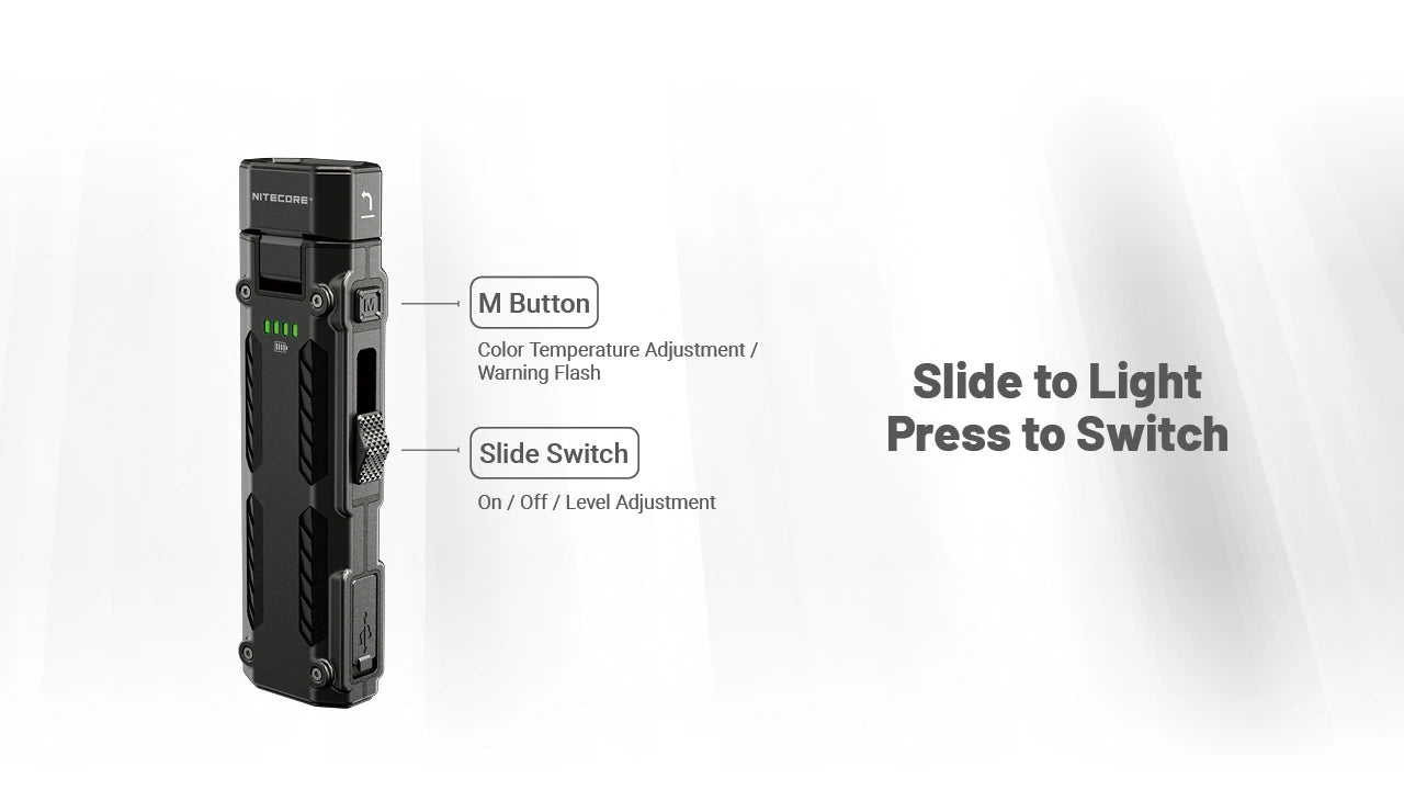 פנס EDC Nitecore EDC09 מתכוונן High-CRI | תאורה טקטית מקצועית