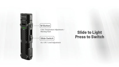 פנס EDC Nitecore EDC09 מתכוונן High-CRI | תאורה טקטית מקצועית