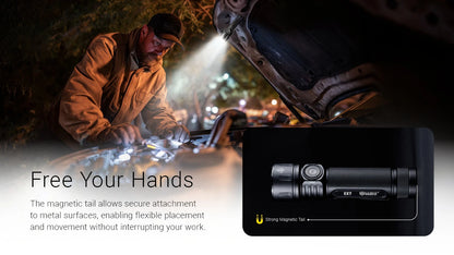 פנס טקטי עוצמתי 6000 לומן אלומה משתנה - Nitecore EX7 