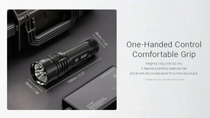 פנס טקטי עוצמתי 6000 לומן אלומה משתנה - Nitecore EX7 