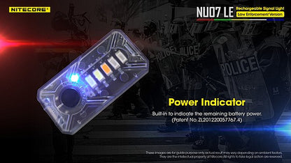 פנס צקלקה טקטי חכם Nitecore NU07LE - זיהוי כוחות עם קליפס -  NITECORE -  פנס צקלקה טקטי חכם Nitecore NU07LE - זיהוי כוחות עם קליפס -  Time to EDC.com -  