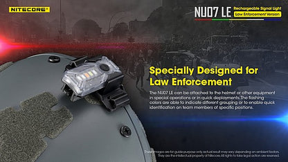 פנס צקלקה טקטי חכם Nitecore NU07LE - זיהוי כוחות עם קליפס -  NITECORE -  פנס צקלקה טקטי חכם Nitecore NU07LE - זיהוי כוחות עם קליפס -  Time to EDC.com -  