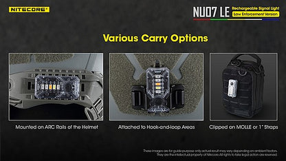 פנס צקלקה טקטי חכם Nitecore NU07LE - זיהוי כוחות עם קליפס -  NITECORE -  פנס צקלקה טקטי חכם Nitecore NU07LE - זיהוי כוחות עם קליפס -  Time to EDC.com -  