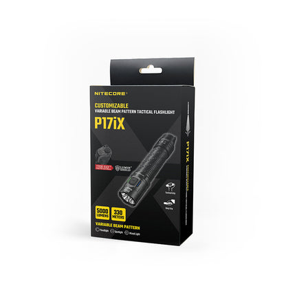 פנס טקטי 5000 לומן Nitecore P17iX | תבנית אלומת אור משתנה