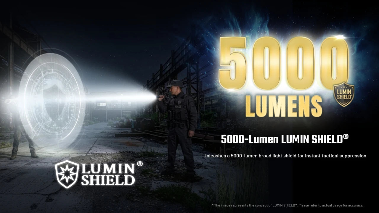 פנס טקטי 5000 לומן Nitecore P17iX | תבנית אלומת אור משתנה