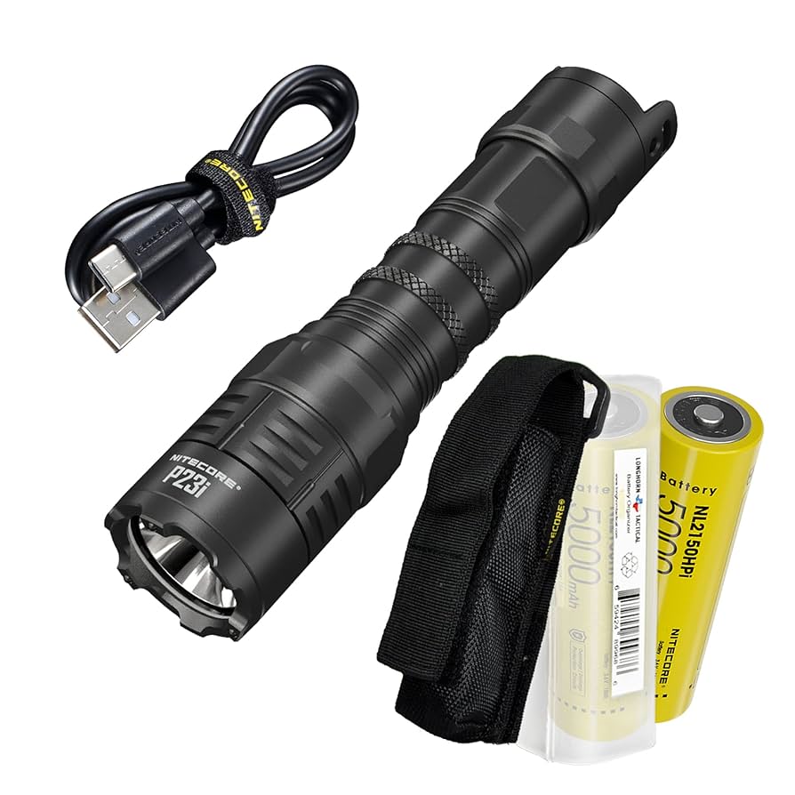 פנס טקטי נטען USB‑C בעוצמה 3000 לומנס | NITECORE P23i -  NITECORE -  פנס טקטי נטען USB‑C בעוצמה 3000 לומנס | NITECORE P23i -  Time to EDC.com -  