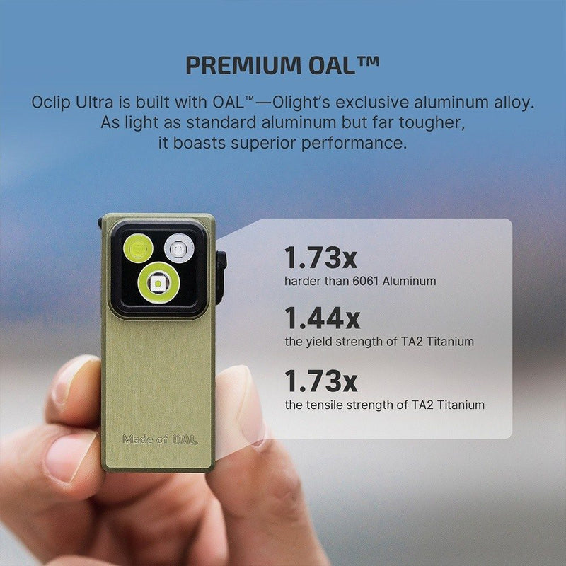 פנס קליפס עם תאורת מולטי (Flood, Spot, UV) - Oclip Ultra Olight -  Olight -  פנס קליפס עם תאורת מולטי (Flood, Spot, UV) - Oclip Ultra Olight -  Time to EDC - Store -  