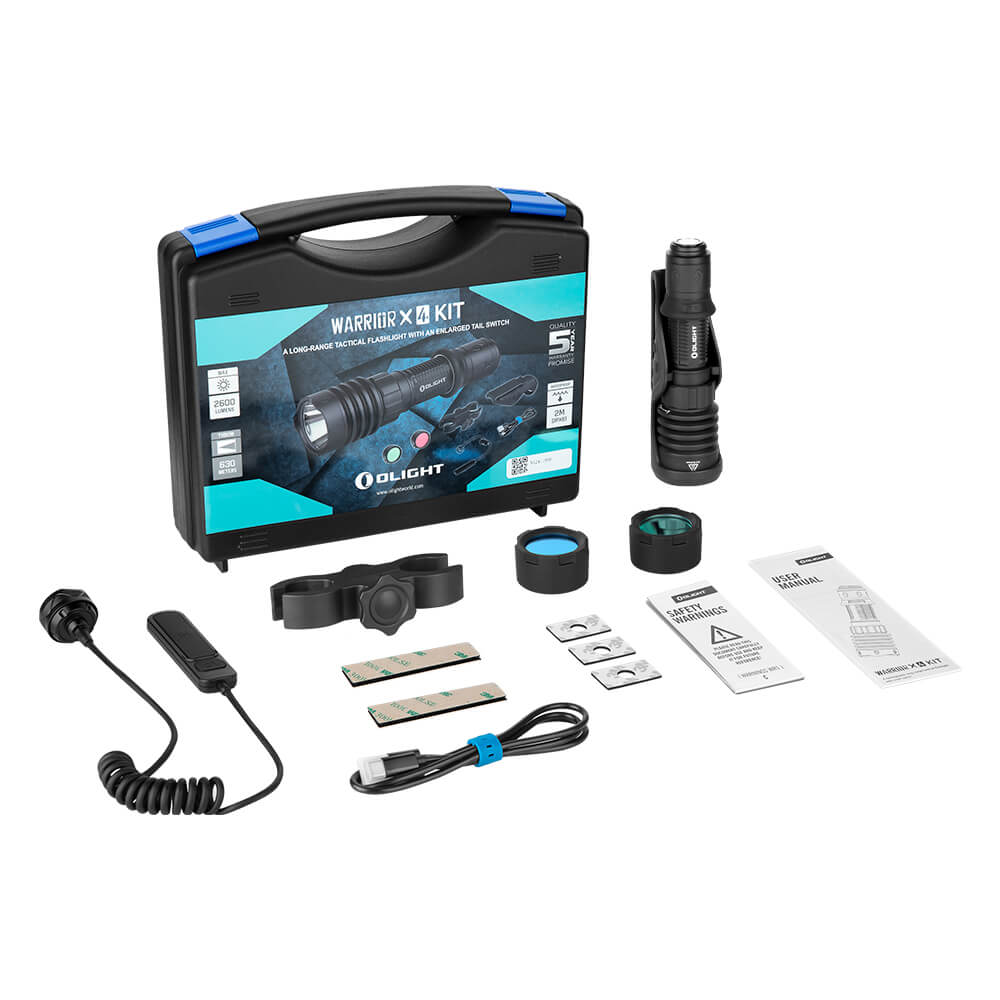 ערכת פנס טקטי Warrior X 4 Kit Olight | ציוד מקצועי ללחימה ולשטח