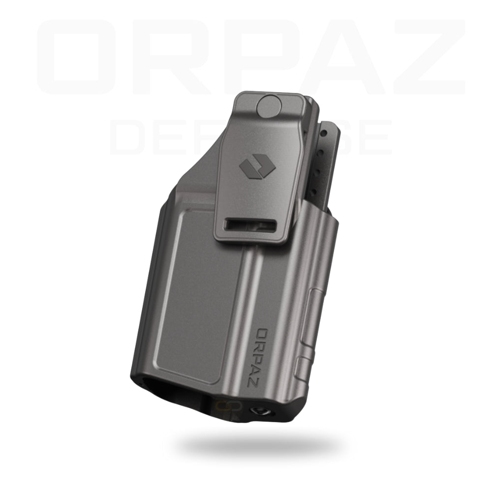 Orpaz EVOX – נרתיק פנימי קומפקטי לאקדח עם פנס, מבט קדמי, קליפס מתכוונן ונעילה מגנטית | timetoedc.com