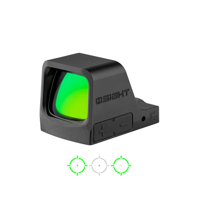 כוונת השלכה ירוקה OSIGHT C GR לאקדח עם חלון פנורמי ו-MRS