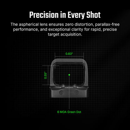 כוונת השלכה סגורה RMSc – OSIGHT SE Enclosed Green Dot 6 MOA -  OSIGHT -  כוונת השלכה סגורה RMSc – OSIGHT SE Enclosed Green Dot 6 MOA -  Time to EDC - Store -  