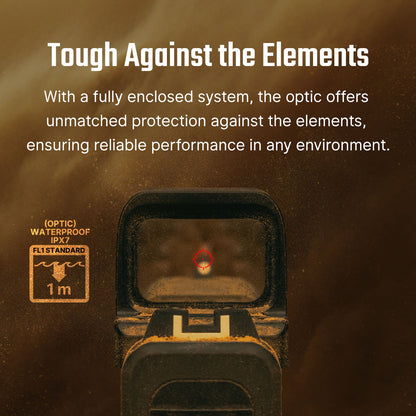 Osight SE – כוונת רד־דוט סגורה עם תושבת RMSc וסוללה מתחלפת