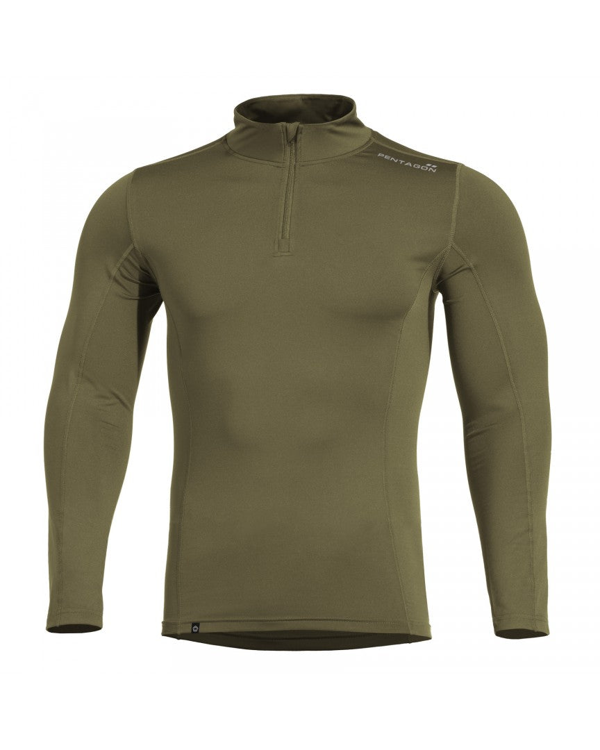 חולצה טרמית עם רוכסן חצי וניהול לחות | Pentagon Pindos 1/2 Thermal Under Shirt -  PENTAGON -  חולצה טרמית עם רוכסן חצי וניהול לחות | Pentagon Pindos 1/2 Thermal Under Shirt -  Time to EDC.com -  