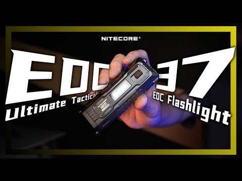 פנס Nitecore EDC37 – נטען, קומפקטי, 8000 לומן, טווח 420 מטר, טקטי | timetoedc.com