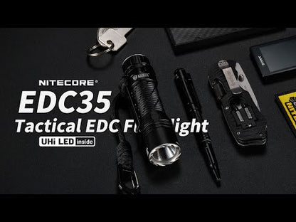 פנס עוצמתי 5000 לומן למרחק 550 מטר | Nitecore EDC35