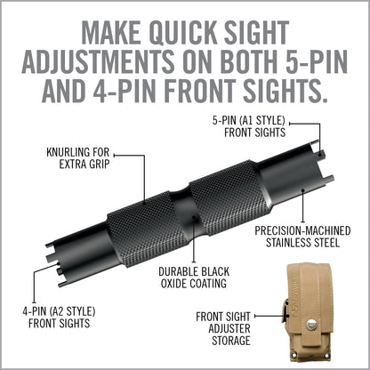 מכוון כוונת קדמית A1 ו-A2 ב-Real Avid AR15 Tool