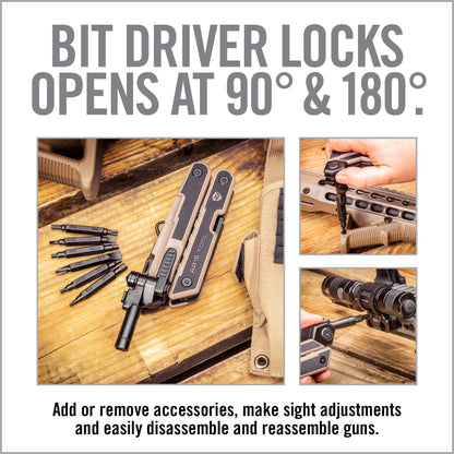מברג הביטים של Real Avid AR15 Tool ננעל ב-90 וב-180 מעלות
