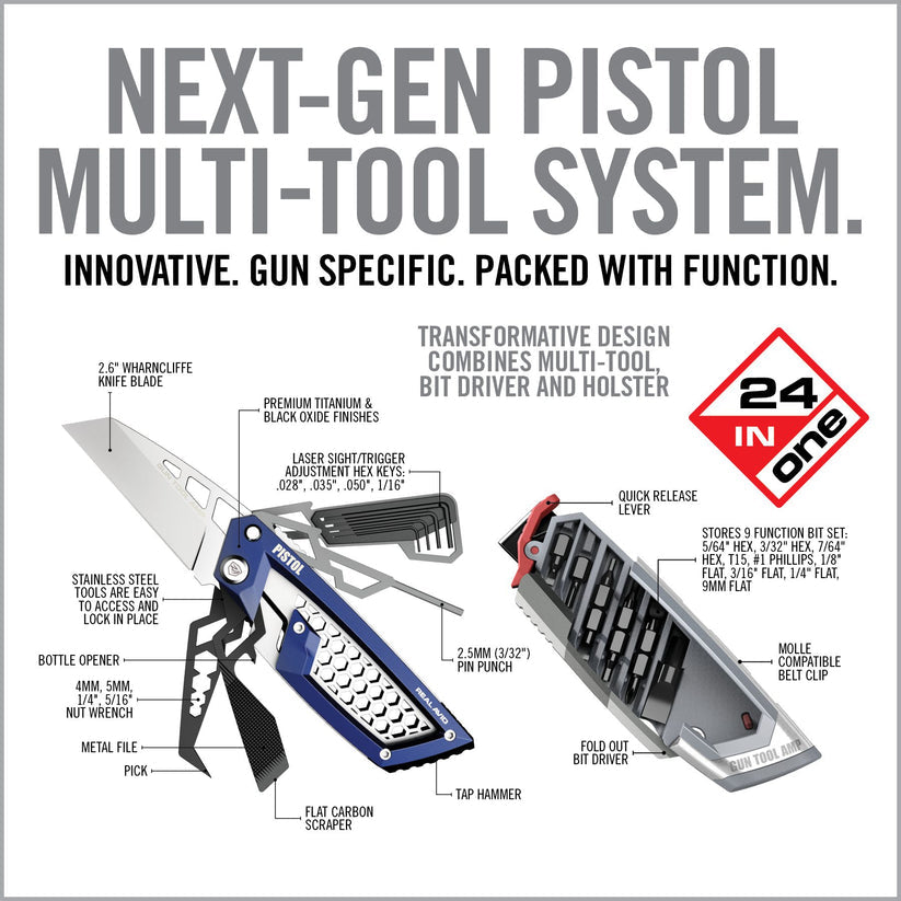 מולטיטול וערכת כלים טקטית Real Avid Gun Tool Amp - תואם לאקדחים