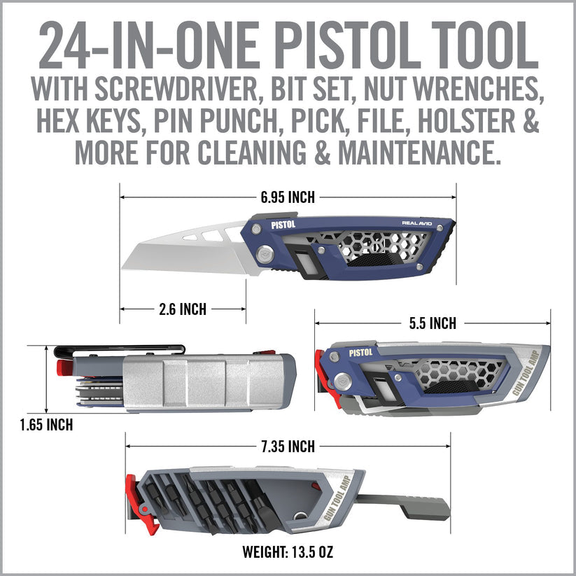 מולטיטול וערכת כלים טקטית Real Avid Gun Tool Amp - תואם לאקדחים