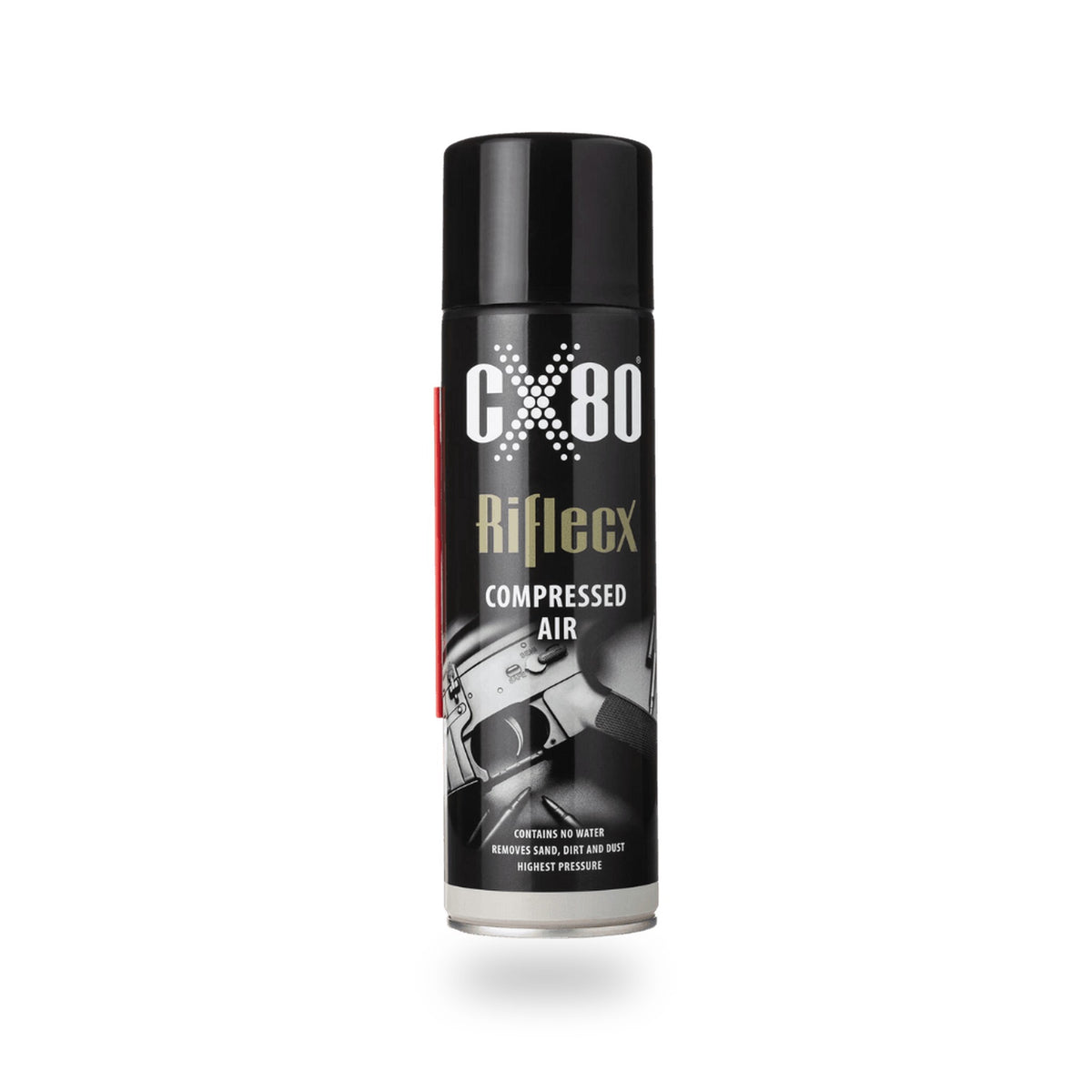 אוויר דחוס לניקוי וייבוש 500 מ״ל RifleCX Compressed Air, ציוד ניקוי בלבד, לא כולל נשק
