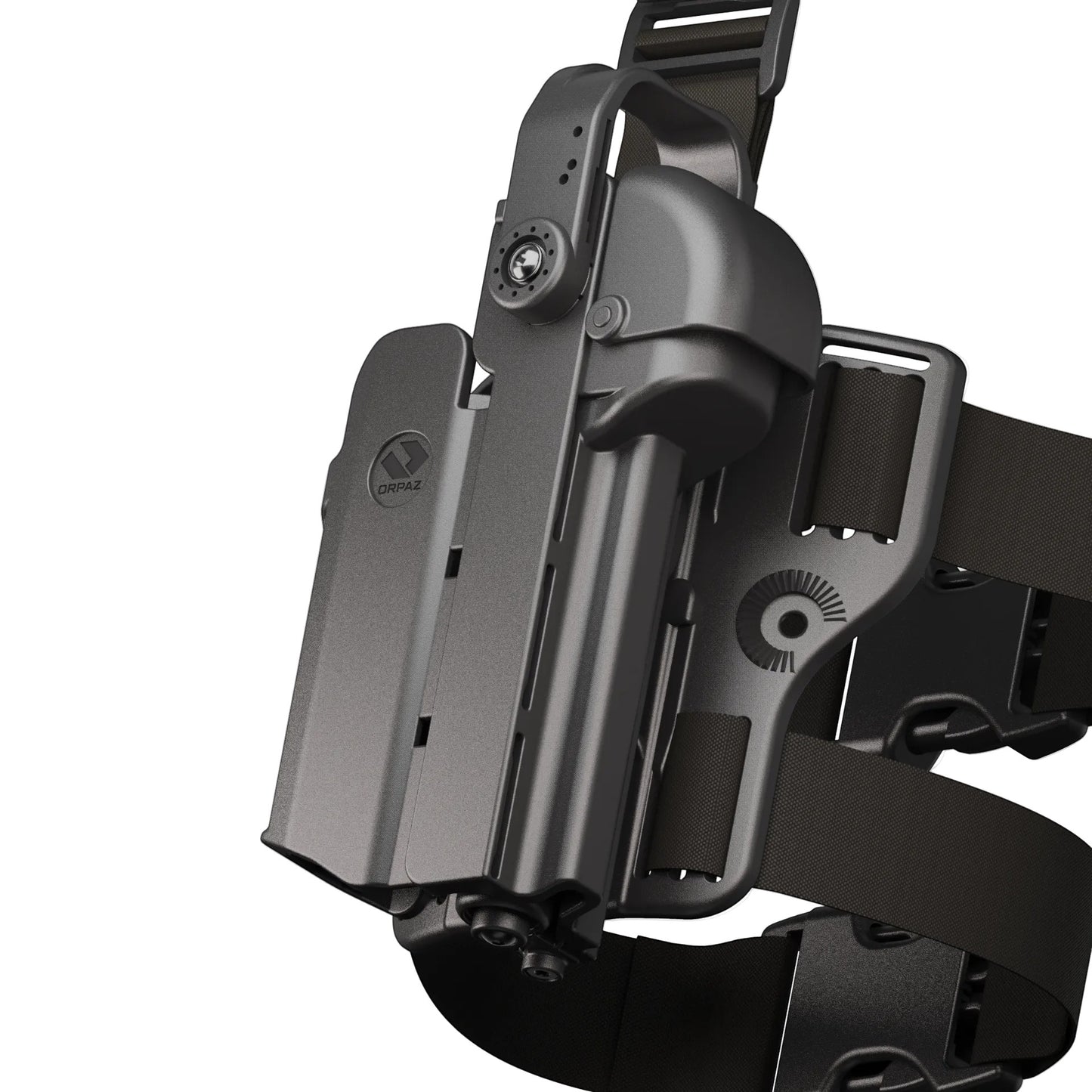 נרתיק ירך מבצעי לאקדחי קומפקט T40 PRO LEG לפנס עם מגן כוונת