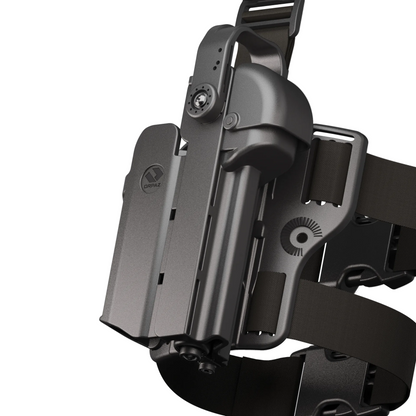 נרתיק ירך מבצעי לאקדחי קומפקט T40 PRO LEG לפנס עם מגן כוונת