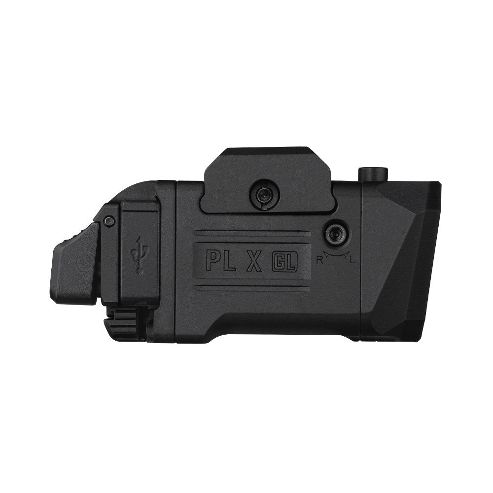 מבט צד על פנס הנשק Olight PL X GL