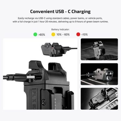 טעינת USB-C בפנס Olight PL X GL