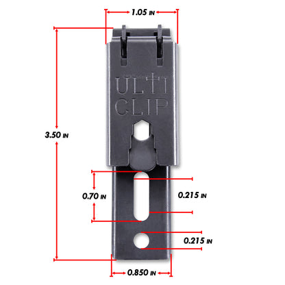 קליפס נשיאה רב-שימושי מנעול פלדה – UltiClip XL – נשיאה מוסתרת חזק -  ULTICLIP -  קליפס נשיאה רב-שימושי מנעול פלדה – UltiClip XL – נשיאה מוסתרת חזק -  Time to EDC.com -  