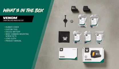 Vortex Venom Enclosed Micro Red Dot – 3 MOA | timetoedc.com FULL BOX
