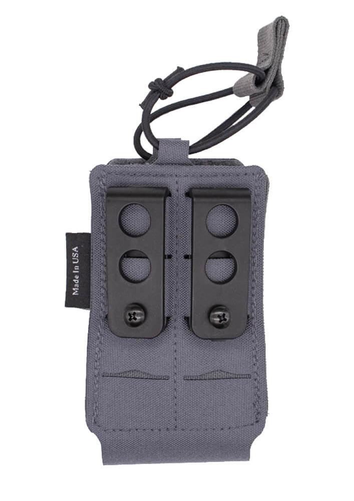 פאוץ' למכשיר קשר Wilder Tactical עם קליפ UAB לחגורה – מבט אחורי