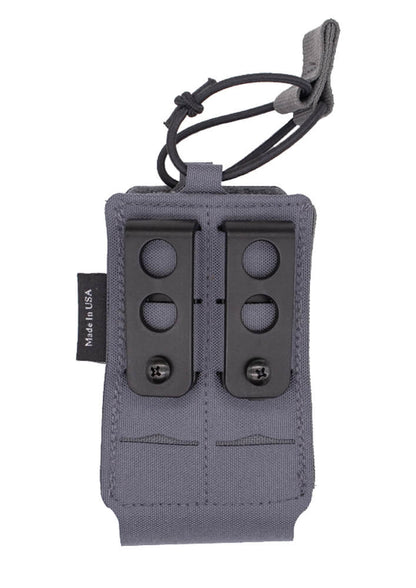 פאוץ' למכשיר קשר Wilder Tactical עם קליפ UAB לחגורה – מבט אחורי