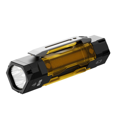 פנס EDC עם UV WUBEN E8 בצבע שחור – תמונה 1