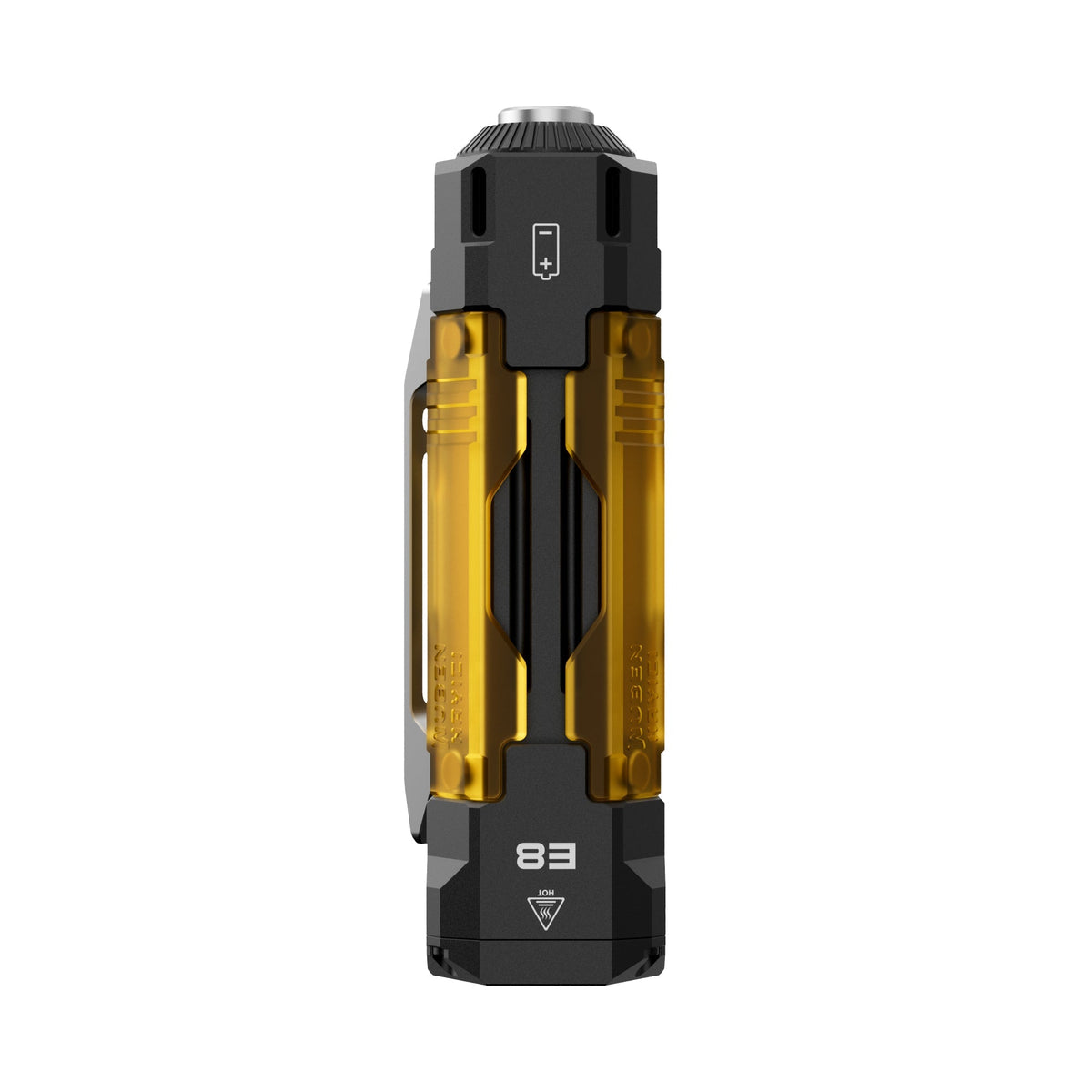 פנס EDC עם UV WUBEN E8 בצבע שחור – תמונה 2