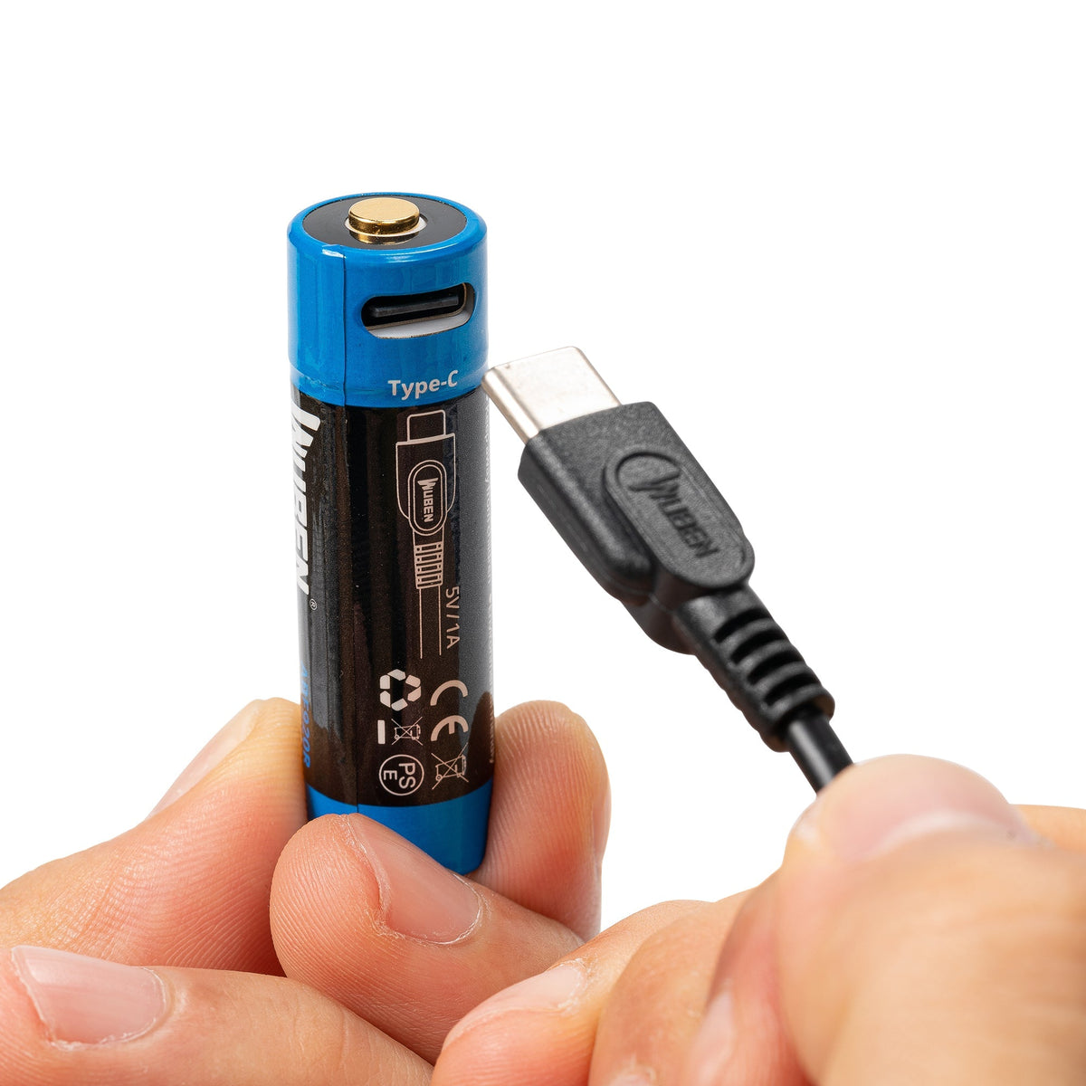 פנס EDC עם UV WUBEN E8 בצבע שחור – תמונה 8