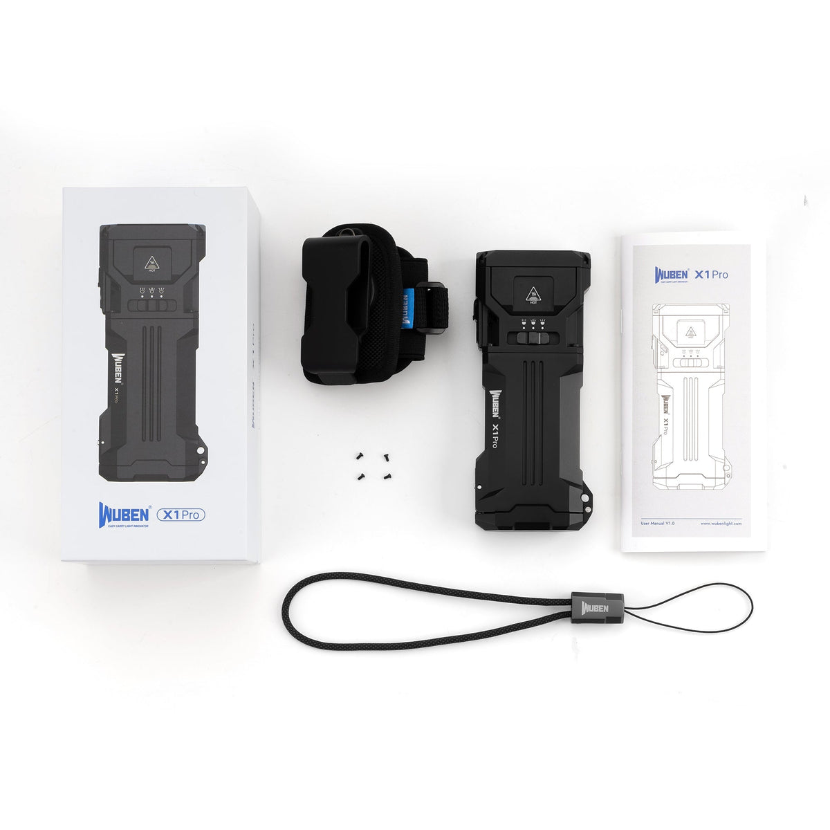 פנס יד חזק WUBEN X1 Pro בצבע שחור – תמונה 10