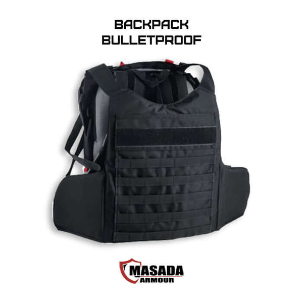 תיק מוגן ירי BULLETPROOF BACKPACK -  MASADA Armour -  תיק מוגן ירי BULLETPROOF BACKPACK -  Time to EDC - Store -  