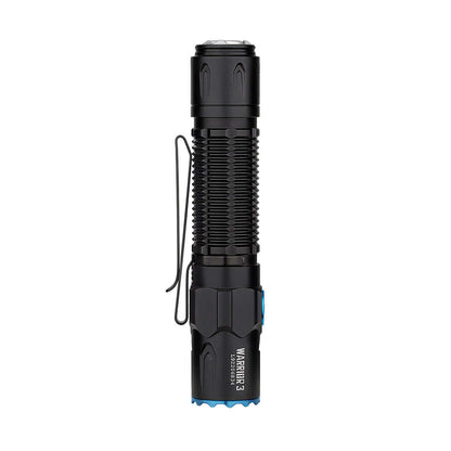 פנס טקטי EDC WARRIOR 3S מבית OLIGHT צבע שחור -  OLIGHT -  Olight Warrior 3S - פנס טקטי עוצמתי עם עד 2300 לומן -  Time to EDC.com -  